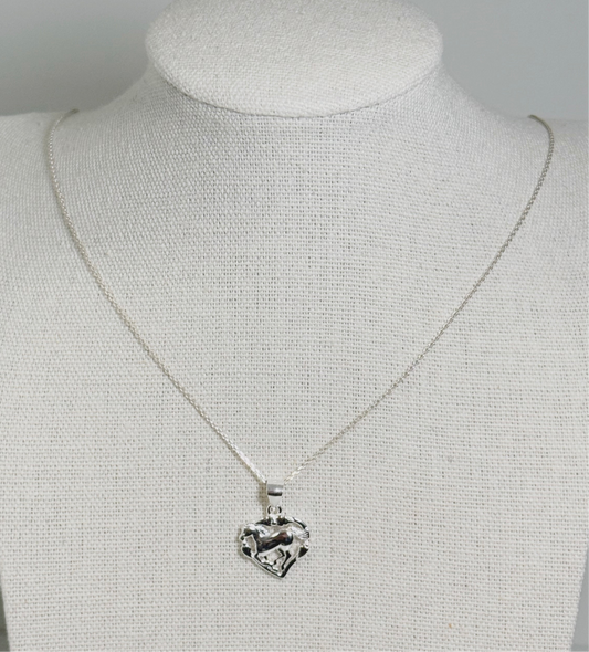 Horse Necklace (925 Sterling Silver)