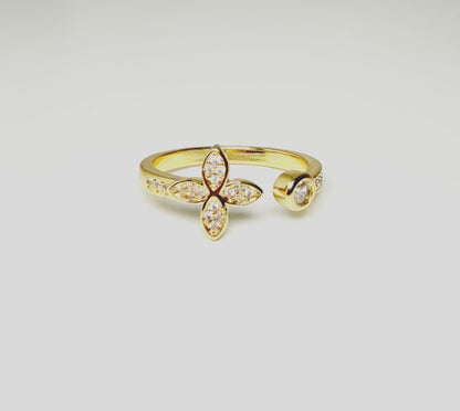 Gold Clover Ring