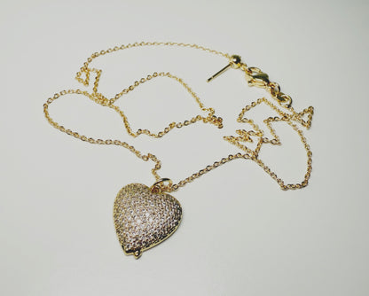 Gold Heart pendant Necklace